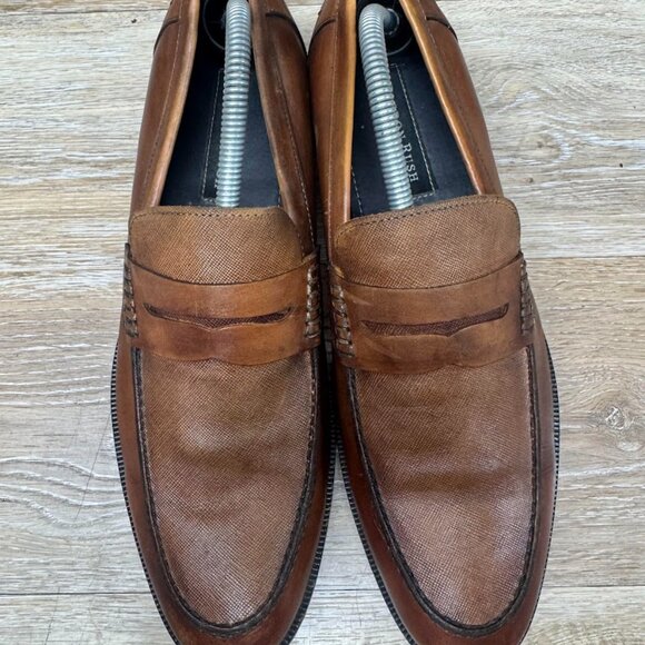 Gordon Rush Brown Leather Penny Loafer Men\'s Size 9.5 main image 4